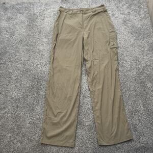ExOfficio Pants Womens 10 Khaki Beige Lightweight Nylon Spandex Hiking Outdoor